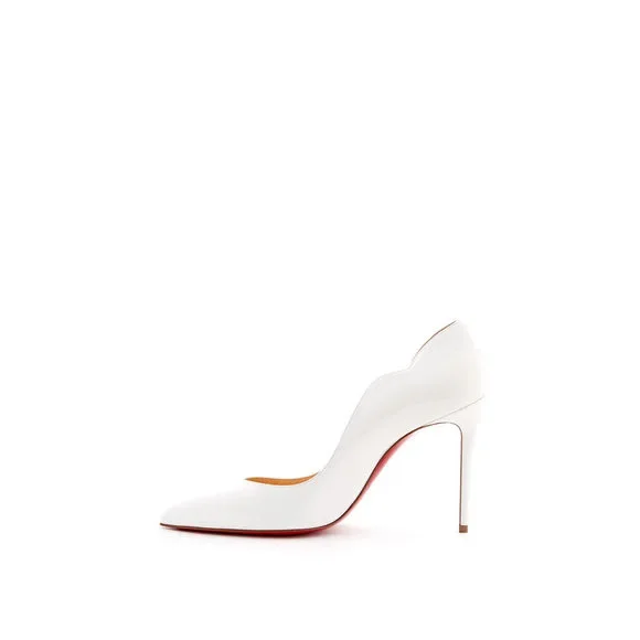 Christian Louboutin Hot Chick White Patent Leather Décolleté - Picture 2 of 6